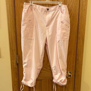 Fashion Bug Pink Cargo Capris